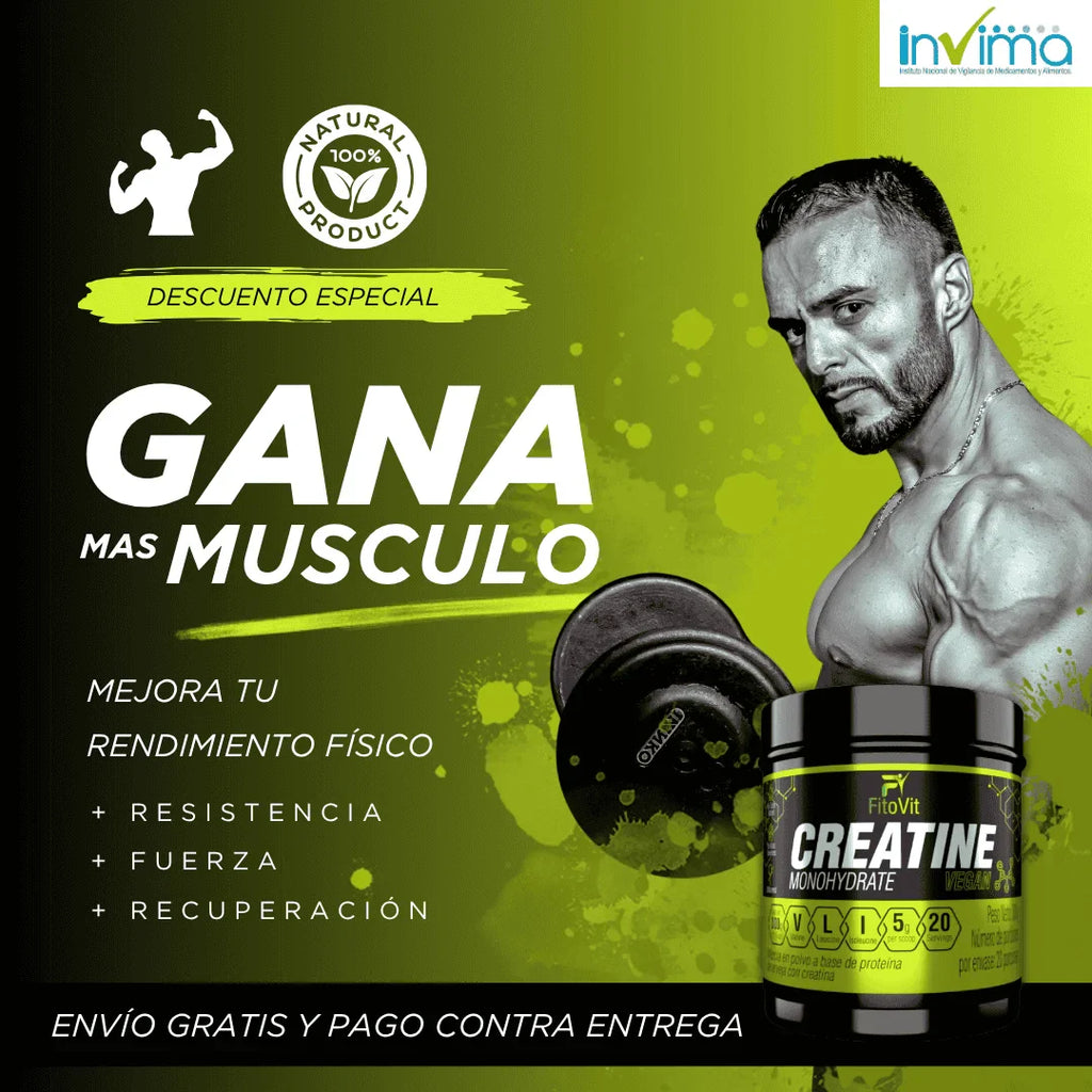 CREATINA MONOHIDRATADA X300GR - FITOVIT